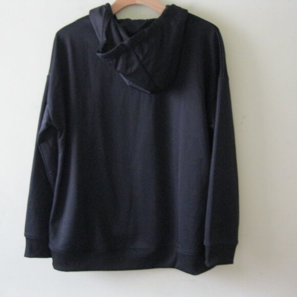 Mondetta Men's Stretch stand up collar Full Zip Hoodie Jacket  black L (0682) - Picture 2 of 11